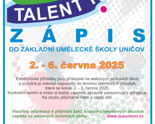 Zápis do ZUŠ Uničov
